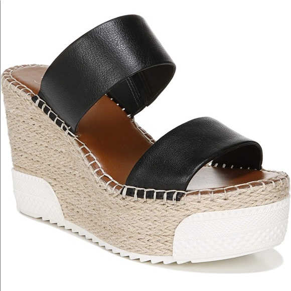 Franco Sarto Slip on Espadrille Wedge Sandal size 5.5 - Picture 2 of 4